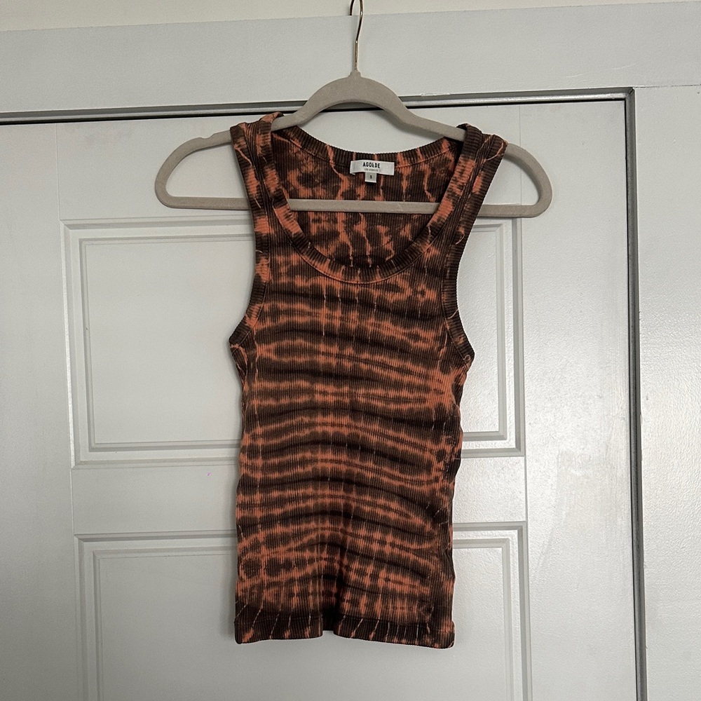 AGOLDE Tie dye tank top